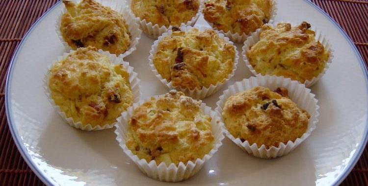 Muffins oignons-lardons