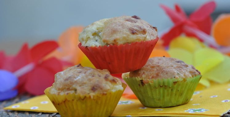 Mini-muffins au St Marcellin et à la Rhubarbe