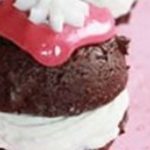 Whoopie pies chocolat fraise chantilly