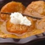 Abricots rotis et mousse de fromage