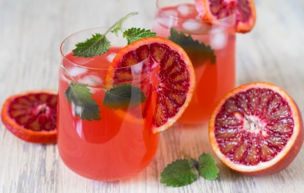 Cocktail à l’orange sanguine