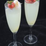 Cocktail litchi, gingembre et champagne