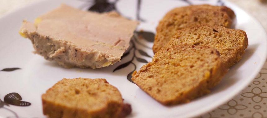 Pain d’épices au potimarron et foie gras