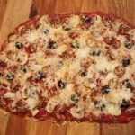 Pizza froide chorizo origan