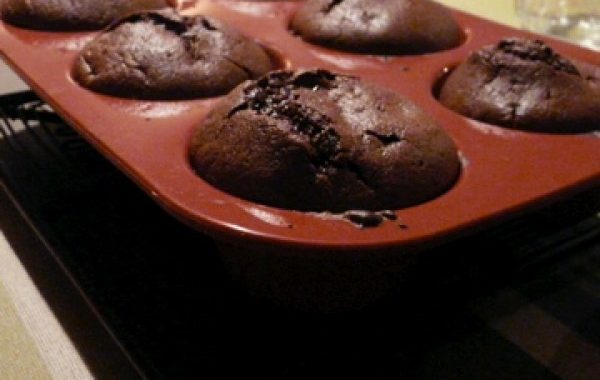 Muffins au chocolat coeur moelleux