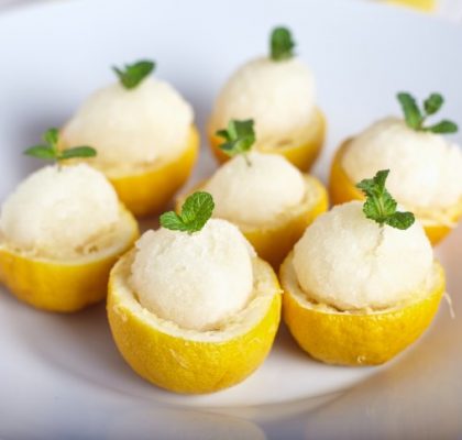 Glace au yaourt au citron