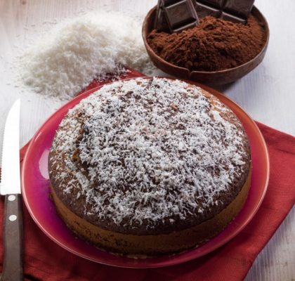 Gâteau moelleux chocolat et coco