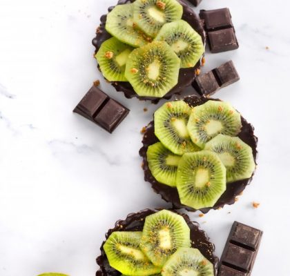 Tartelette express kiwi chocolat