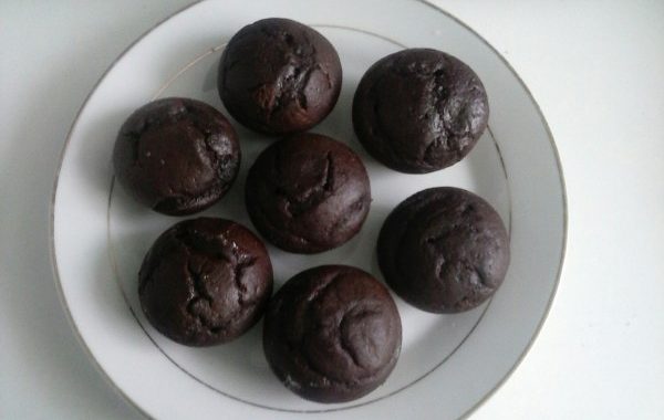 Muffins au chocolat coeur fondant allégé (sans beurre)