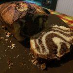 Gâteau marbré citron/chocolat