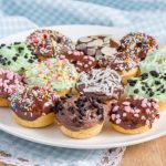 Mini-donuts de Mardi Gras