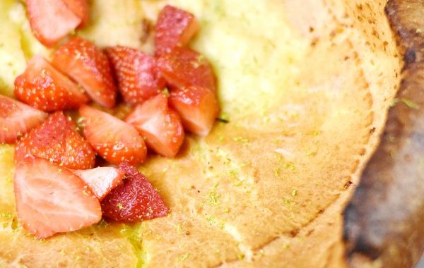 Dutch baby pancake à la fraise