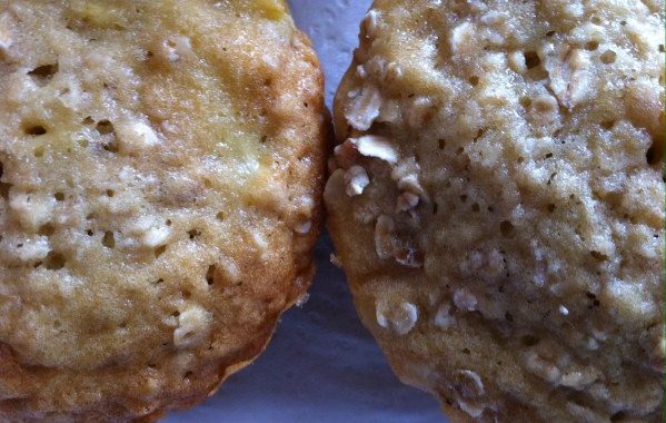 Muffins aux pommes et aux flocons d’avoine