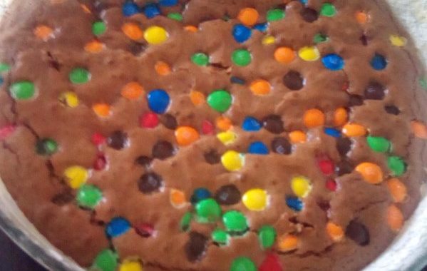 Brownies gourmands aux M&M’s