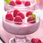 Coupes fromage blanc framboises