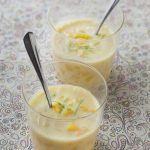Soupe glacée de mangues au parfum des îles