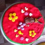 Gâteau au chocolat et décoration de Pâques