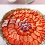 Tarte au chocolat blanc et aux fraises