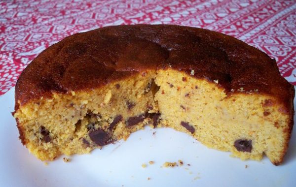 Gâteau aux mandarines, amandes et chocolat (sans gluten)