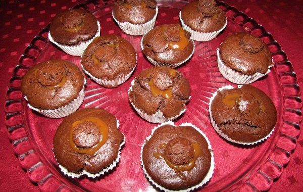 Muffin coeur coulant caramel