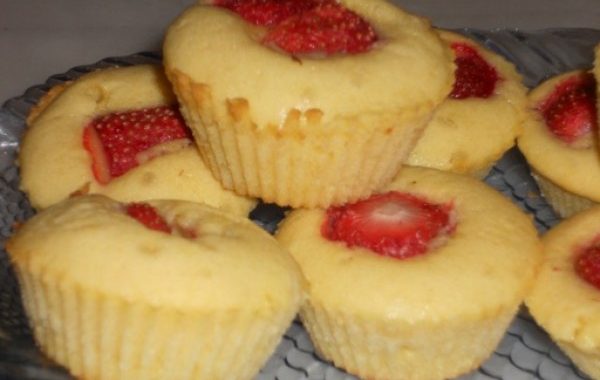 Mini cakes aux fraises