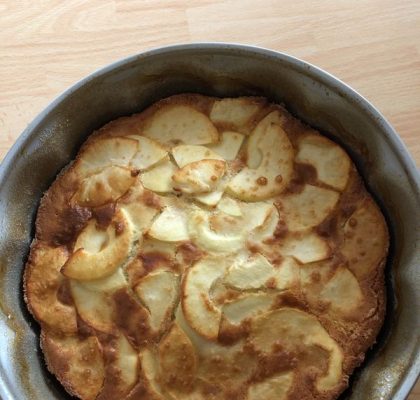 Gâteau aux pommes façon normande
