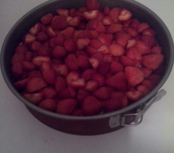 Tarte aux fraises speculoos et petits Lu