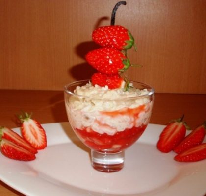 Risotto aux fraises