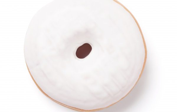 Donuts au chocolat blanc