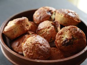 Muffins pépites de chocolat - noisettes