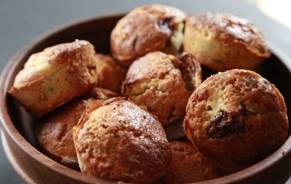 Muffins pépites de chocolat – noisettes