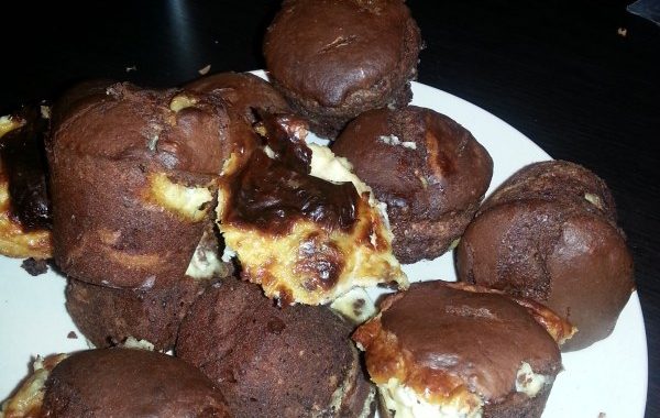 Muffins chocolats bananes mascarpone