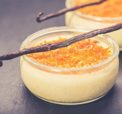 Crème brûlée à la vanille simple