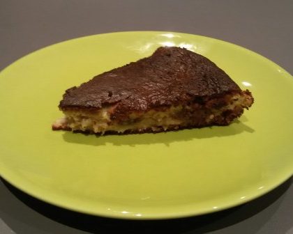 Cake marbré banane-chocolat