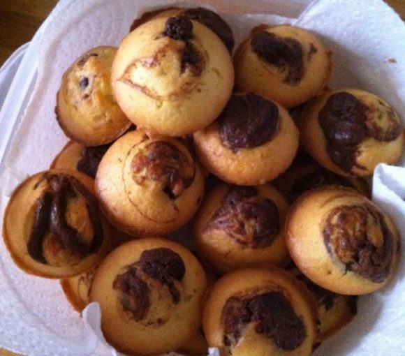 Muffins marbrés Coco/Nutella