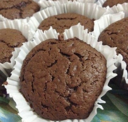 Muffins aux chocolat et édulcorant
