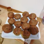 Muffins, praliné et noix