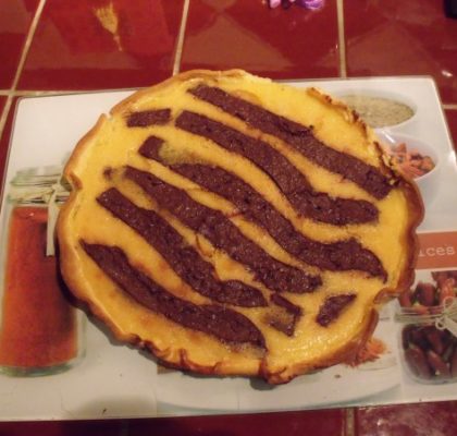Tarte tigrée Citron/ chocolat
