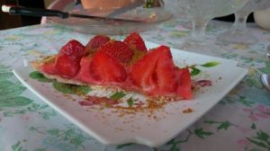 Tarte aux fraise sur crème de Tagada