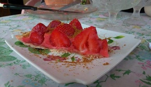 Tarte aux fraise sur crème de Tagada