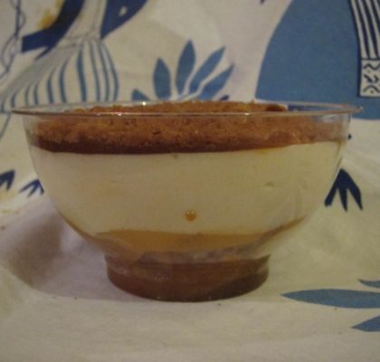 Verrines bretonnes : mousse poires caramel beurre salé