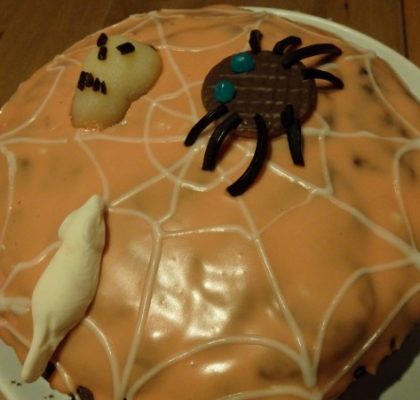 Gâteau effrayant d'Halloween