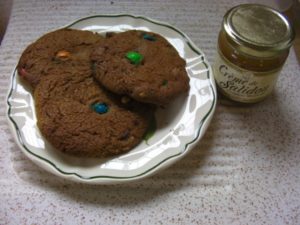 Cookies caramel et m&ms