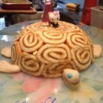 Gâteau tortue à la pêche