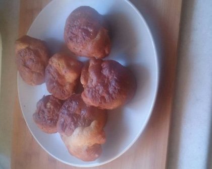 Muffins pommes-miel-chocolat