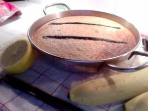 Cake banane citron vanille sans gluten
