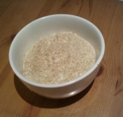 Porridge allégé au son d'avoine