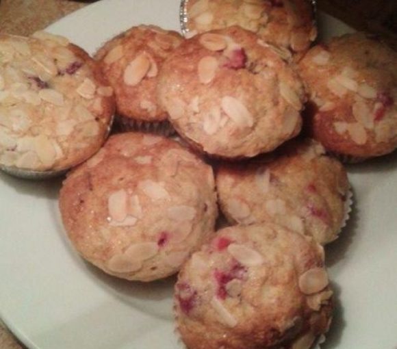 Muffins cranberries et amandes