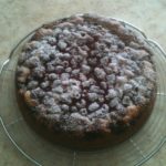 Gâteau à la faisselle noix de coco framboises