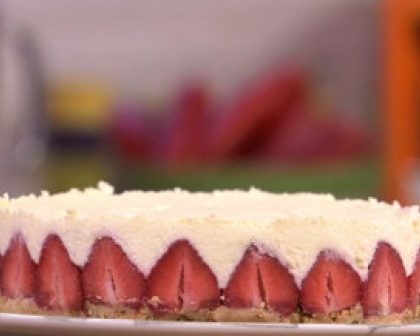 Cheesecake aux fraises et au fromage blanc